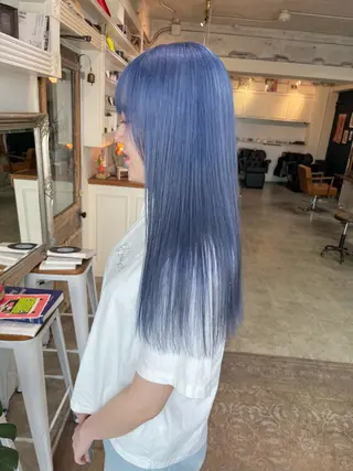 セミロング カラー ヘアアレンジ 高島 凜のヘアスタイル