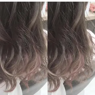 セミロング カラー パーマ ヘアアレンジ メンズ キッズ ネイル マツエク・マツパ Lien 深井店のヘアスタイル