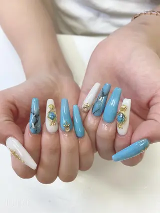 ロング JNA認定講師🌸 RIEのネイルデザイン