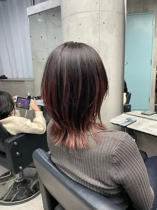 ミディアム カラー 🌟ブリーチ/ボブ/ レイヤー渋谷☀️のヘアスタイル