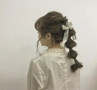 ロング カトウ ユウカのヘアスタイル