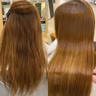 ロング パーマ 美髪矯正 🌈髪質改善 山下のヘアスタイル