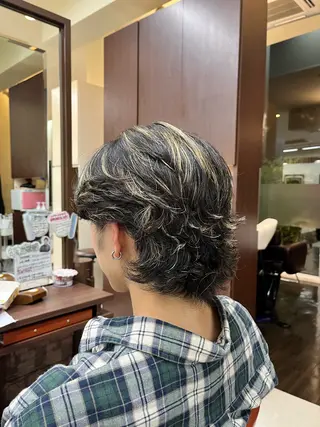 ショート パーマ メンズ AROH  men's cut&men's perm 船橋店所属・🧊メンズ特化🧊 高木航希のヘアスタイル