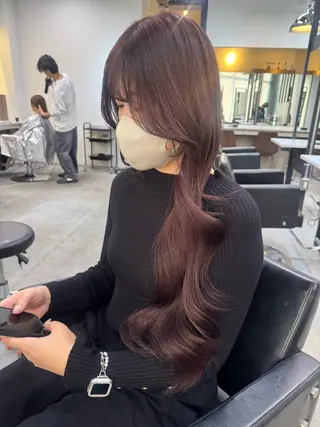 ロング カラー 韓国ヘア🇰🇷 YUKINAのヘアスタイル