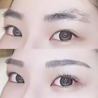 アイブロウ 💞まつ毛パーマ ＆耳つぼ🩰ミク💞のマツエク・マツパデザイン