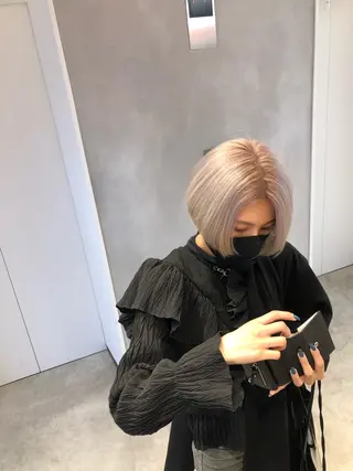 ショート 🌸ハイトーン 新田 廉 🌸のヘアスタイル