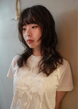 ミディアム パーマ レイヤー/パーマ/ taroのヘアスタイル