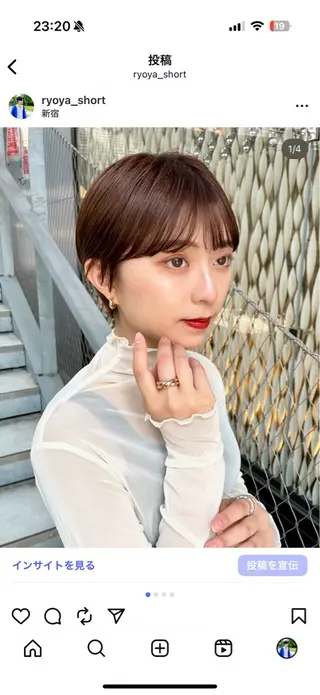 ショート 骨格診断で絶対可愛い ✨丸みショート✨凌弥のヘアスタイル