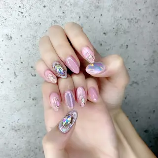 ロング カラー パーマ ヘアアレンジ メンズ キッズ ネイル マツエク・マツパ アイブロウ Salon Ｋのネイルデザイン