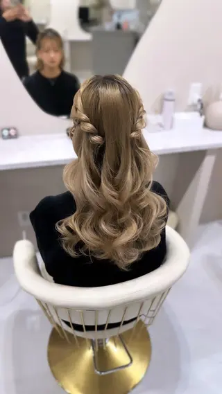 ヘアアレンジ MILLY【ミリー所属・SHION エクステ／ヘアセットのヘアスタイル