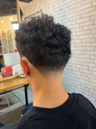 ショート パーマ メンズ 海外風メンズ🇺🇸 💈N.Yuto💈のヘアスタイル