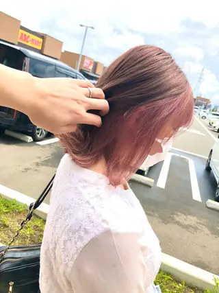 ミディアム 太白区白髪ぼかし/ ボブカット/千葉達人のヘアスタイル