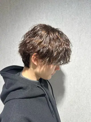 ショート カラー パーマ メンズ 🍀メンズパーマ職人 池袋🍀Yuraのヘアスタイル