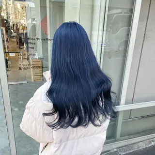 ロング カラー ワインレッド 🍒KAHOのヘアスタイル