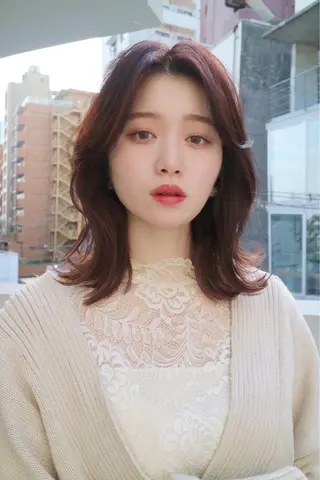 ミディアム カラー davin中目黒 KATOのヘアスタイル