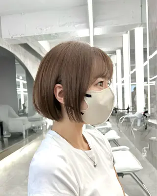 ショート 韓国顔まわり/前髪 /レイヤー/いつきのヘアスタイル