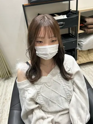 セミロング ZELEイオンタウン名西所属・池田 翔元のヘアスタイル