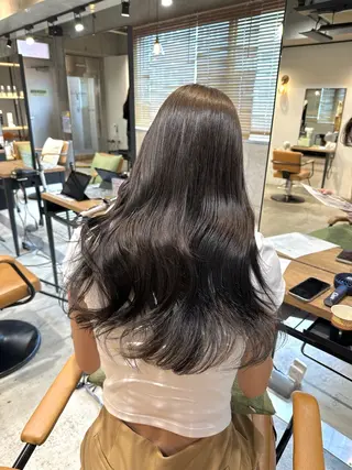 ロング 韓国レイヤー・ボブ/ 暖色⭐️優香⭐️のヘアスタイル