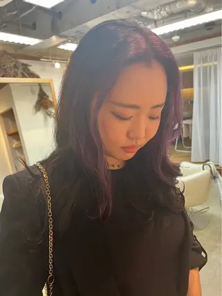 カラー HAIR MAKE an所属・透明感カラー🫧 高田李胡のヘアスタイル