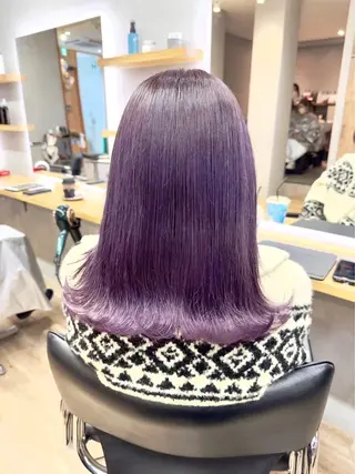 セミロング NOAHL所属・yuna スパ/カラーのヘアスタイル