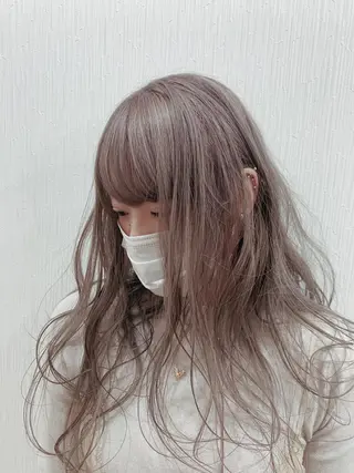 ロング カラー 🌿nudeカラー/ レイヤー/藤原🌿のヘアスタイル