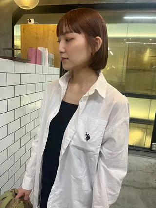 ショート カラー 細川 夕利亜のヘアスタイル