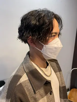 パーマ メンズ ∴Sanae. ∴ トータルビューティーのマツエク・マツパデザイン