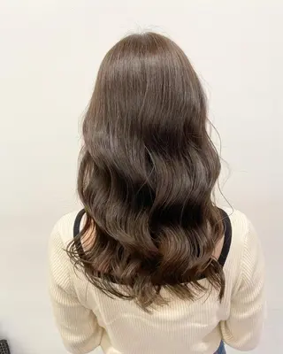 セミロング カラー レイヤー/韓国❣️ 髪質改善/亘紘輝のヘアスタイル