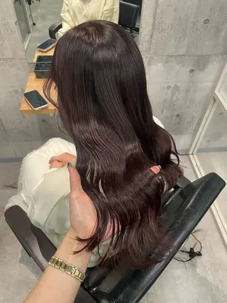 ロング カラー ayano /レイヤー/艶カラーのヘアスタイル