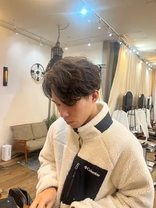 パーマ Belle Ginza並木通り所属・透明感カラー／ メンズ◎／秋葉香乃のヘアスタイル