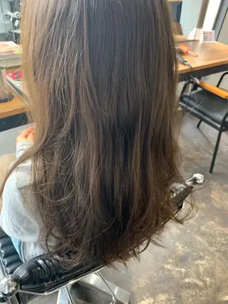 セミロング カラー メンズパーマ メンズ特化ryoのヘアスタイル