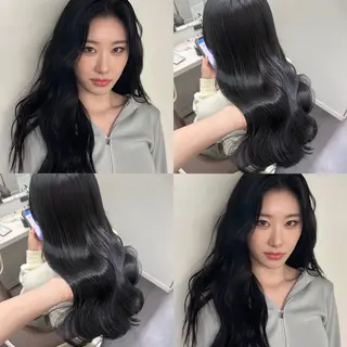 ロング カラー ヘアアレンジ キッズ 🎀韓国スタイル YURINA🎀のヘアスタイル