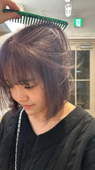 ショート カラー じゅわっと暖色カラー 🍊Moemiのヘアスタイル