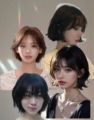 ショート 久我 彩音のヘアスタイル