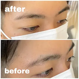 メンズ アイブロウ noa hair design 町田店所属・miyu♡̷̷ 韓国ヘア/顔まわりのヘアスタイル