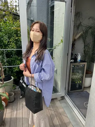 セミロング カラー sakoda shunkiのヘアスタイル