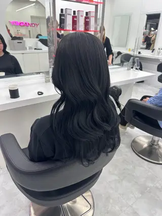 ロング カラー パーマ ヘアアレンジ メンズ キッズ ♥️韓国ヘア レイヤー♥️ゆりのヘアスタイル