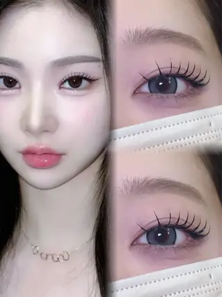 マツエク・マツパ eye＋nano所属・韓国風束感まつ毛🩵 Nozomiのマツエク・マツパデザイン