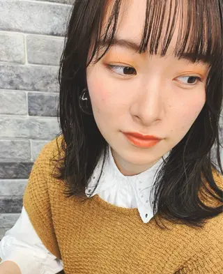 ミディアム カラー ボブ/暖色/デザイン KOYUKI⛄️のヘアスタイル