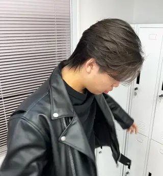 カラー メンズ PELE所属・カットモデル無料‪ レイヤー、ボブ森龍哉のヘアスタイル