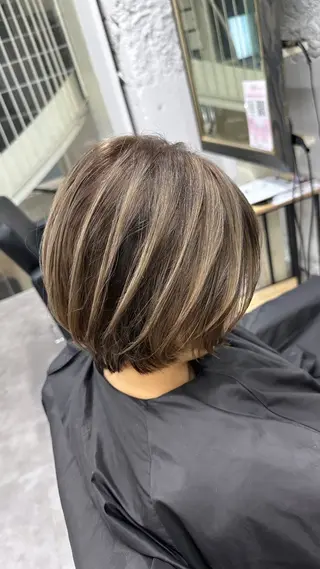 ショート カラー ヘアアレンジ 久米 治仁のヘアスタイル