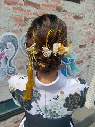 ロング ヘアアレンジ 新谷 桃子のヘアスタイル