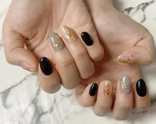 ロング カラー ネイル Q Free nailsのネイルデザイン