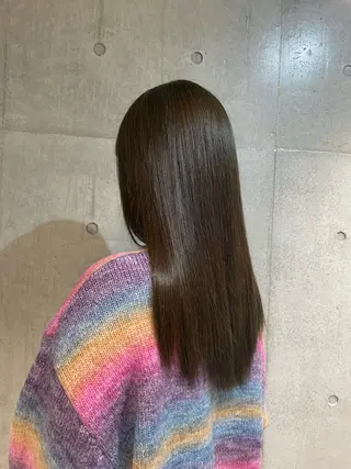 セミロング カラー ヘアアレンジ ボブ艶モテカラー🫧 カリンのヘアスタイル