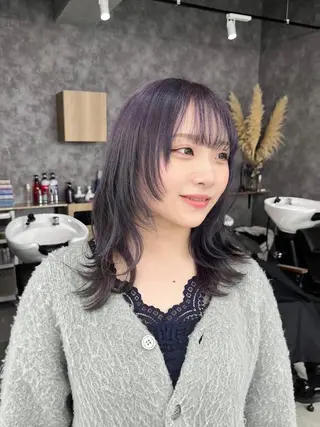 ショート カラー パーマ ヘアアレンジ メンズ キッズ ネイル マツエク・マツパ アイブロウ 🐺ウルフ×ハイトー ン🖤Yukinoのヘアスタイル