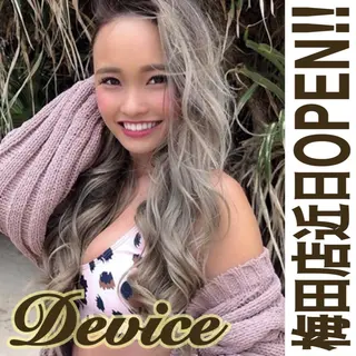 ロング カラー パーマ ヘアアレンジ Device ディバイスのヘアスタイル