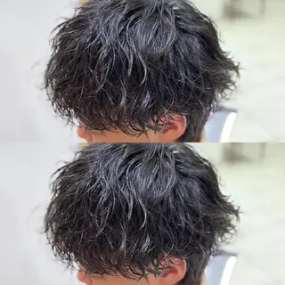 パーマ メンズ 【メンズパーマ✨️ フェザーパーマ】岩城のヘアスタイル