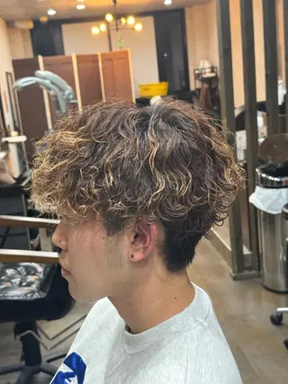 パーマ メンズ 毛流れ/シャドウ 🇰🇷AYATOのヘアスタイル