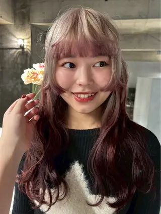 ロング 大石 明葉のヘアスタイル