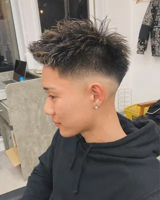 ショート メンズ 深堀 勇弥のヘアスタイル